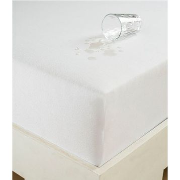 Eponj Home Sıvı Geçirmez Lastikli 100x200 cm Beyaz Çarşaf Tek Kişilik