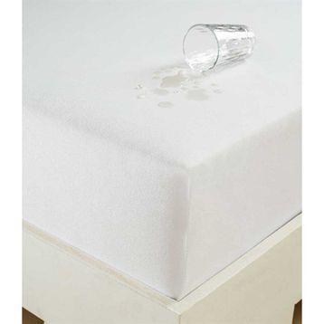 Eponj Home Sıvı Geçirmez Lastikli 100x200 cm Beyaz Çarşaf Tek Kişilik