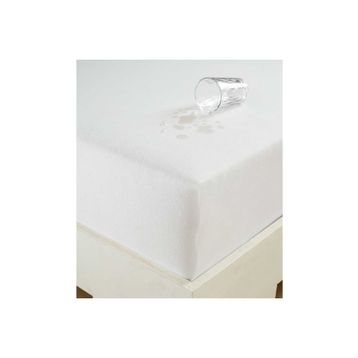 Eponj Home Sıvı Geçirmez Lastikli 100x200 cm Beyaz Çarşaf Tek Kişilik