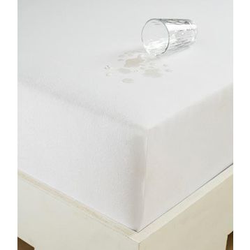 Eponj Home Sıvı Geçirmez Lastikli 100x200 cm Beyaz Çarşaf Tek Kişilik