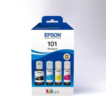 Epson 101 Cyan-Magenta-Yellow-Black Mavi-Kırmızı-Sarı-Siyah T03V6 4'lü Multipack Kartuş