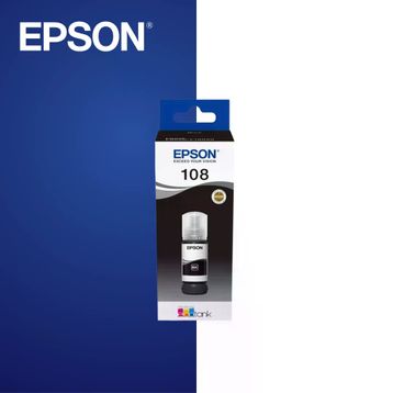 Epson 108 Siyah Orijinal Mürekkep