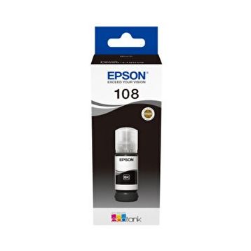 Epson 108 Siyah Orijinal Mürekkep
