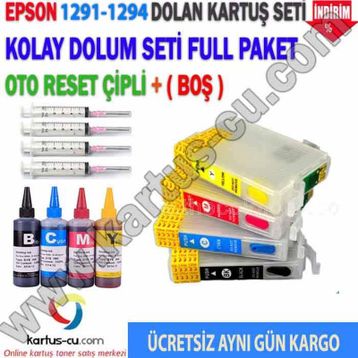 Epson 1291-1294 Dolan Kartuş Seti