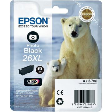 Epson 26XL-T2631-C13T26314020 Siyah Foto Kartuş