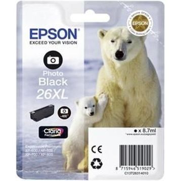 Epson 26XL-T2631-C13T26314020 Siyah Foto Kartuş