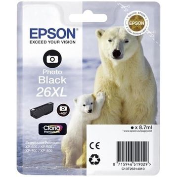 Epson 26XL-T2631-C13T26314020 Siyah Foto Kartuş