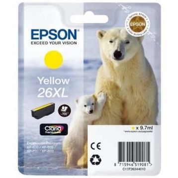 Epson 26XL-T2634-C13T26344020 Sarı Kartuş