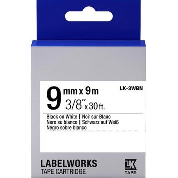 Epson LK-3WBN C53S653003 Siyah Beyaz 9 mm Muadil Standart Etiket Kartuşu