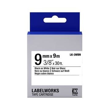 Epson LK-3WBN C53S653003 Siyah Beyaz 9 mm Muadil Standart Etiket Kartuşu