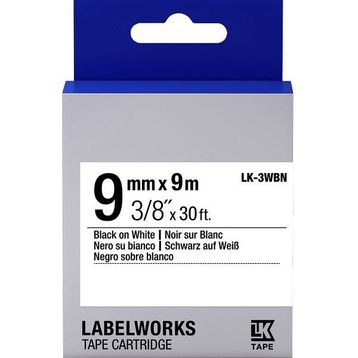 Epson LK-3WBN C53S653003 Siyah Beyaz 9 mm Muadil Standart Etiket Kartuşu