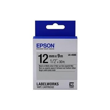 Epson LK-5TBN Clear Siyah Üzeri Beyaz 18 mm x 9 mt Etiket