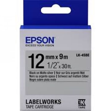 Epson LK-5TBN Clear Siyah Üzeri Beyaz 18 mm x 9 mt Etiket