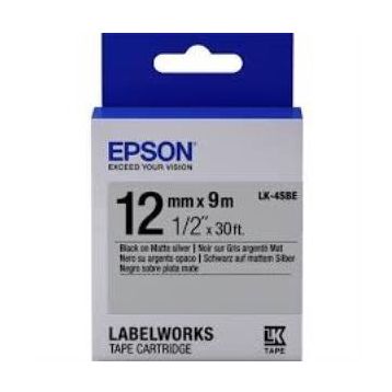 Epson LK-5TBN Clear Siyah Üzeri Beyaz 18 mm x 9 mt Etiket