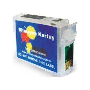 Epson T01281Tek Kullanımlık Uyumlu Siyah Muadil Kartuş