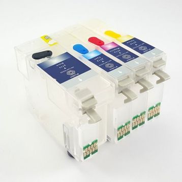 Epson T1001-T1004 Uyumlu 4 Renk Kolay Dolan Kartuş