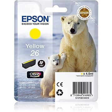 Epson T2614 26 C13T26144020 XP-510-600 Sarı Orjinal Kartuş