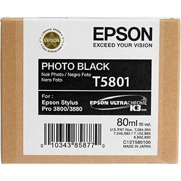 Epson T5801-C13T580100 Siyah Foto Kartuş