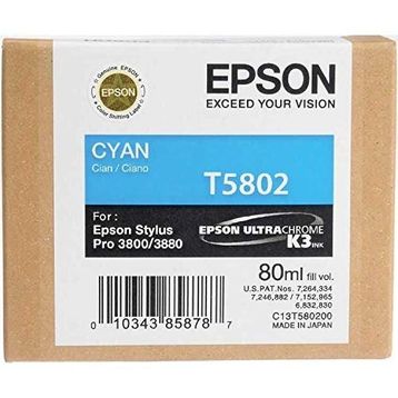 Epson T5802-C13T580200 Mavi Kartuş