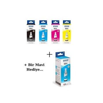 Epson T664 70 ml Kırmızı Mürekkep