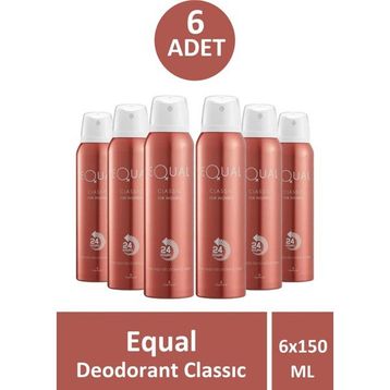 Equal Classic 6x150 ml Kadın Deodorant
