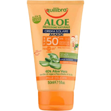 Equilibra 150 ml Aloe Çocuklar için SPF 50+ Güneş Kremi