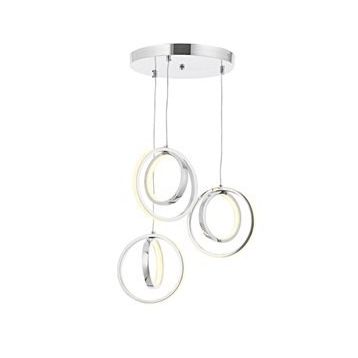 Eray Aydınlatma 1909-3 Krom 3'lü Led Avize