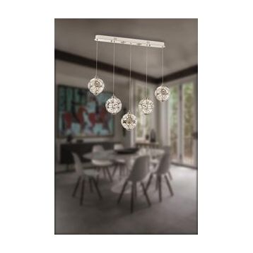 Eray Aydınlatma 2020-5 Krom Powerled Sıralı Avize
