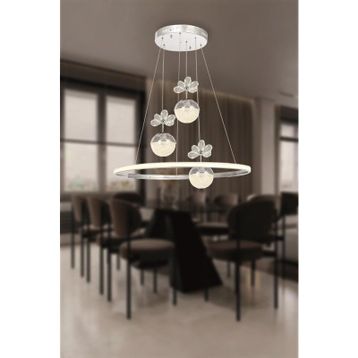 Eray Aydınlatma 2078-40 Krom 3 Toplu Led Avize