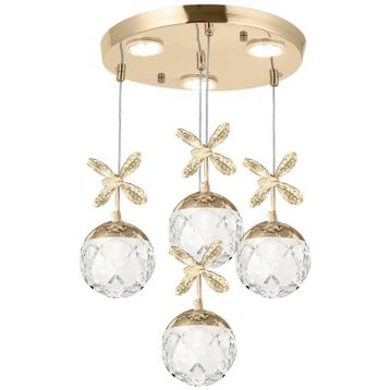 Eray Aydınlatma 2560-3+1 Krom Sarkit Led Avize
