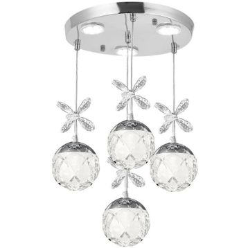 Eray Aydınlatma 2560-3+1 Krom Sarkit Led Avize