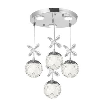 Eray Aydınlatma 2560-3+1 Krom Sarkit Led Avize