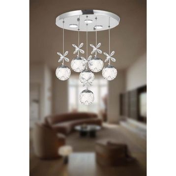 Eray Aydınlatma 2560-5+1 Krom Led Avize