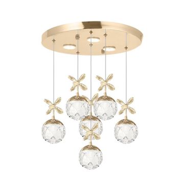 Eray Aydınlatma 2560-5+1 Sarı Led Avize