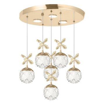 Eray Aydınlatma 2560-5+1 Sarı Led Avize