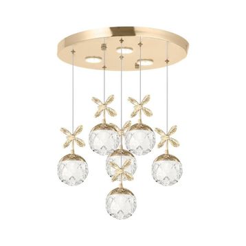 Eray Aydınlatma 2560-5+1 Sarı Led Avize