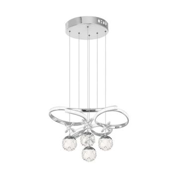 Eray Aydınlatma 9225-40 Krom 4 Toplu Led Avize