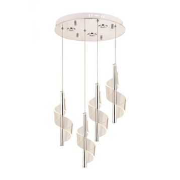 Eray Aydınlatma P7077-3+1 4'lü Krom Sarkıt Led Avize