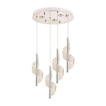 Eray Aydınlatma P7077-3+1 4'lü Krom Sarkıt Led Avize