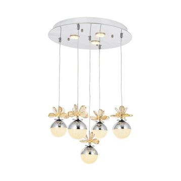 Eray Aydınlatma Powerled 9178-4+1+3R Krom 5 Li Avize