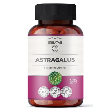 Erbatab Astragalus Çin Geveni Ekstresi 60 Kapsül