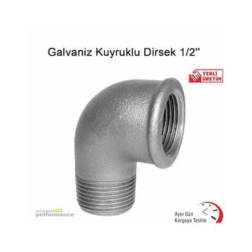 Erdal Ekici 1/2 Galvanizli Kuyruklu Dirsek