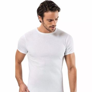Erdem 1197 Ribana Sıfır Yaka 6'lı Beyaz Erkek Fanila