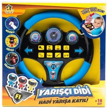 Erdem Oyuncak Yarışçı Didi Mavi Sesli Müzikli Eğitici Oyuncak Direksiyon