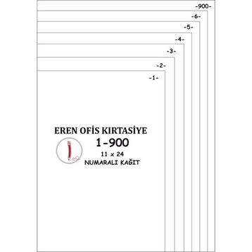 Eren 1-900-80 gr A4 Numaralı Kağıt