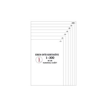 Eren A4 1-350 80 gr Numaralı Kağıt