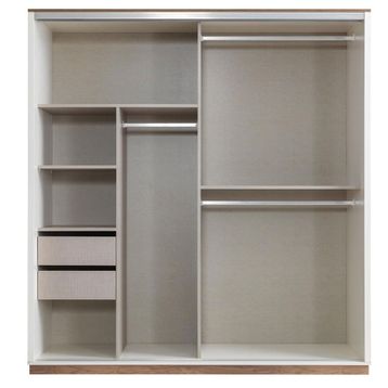 Erezoğulları 200x60x214 Beyaz Efsane Sürgülü Aynalı Gardırop