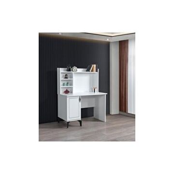 Erezoğulları Çizgi 110x60x137 cm Yarım Kitaplıklı Çalışma Masası