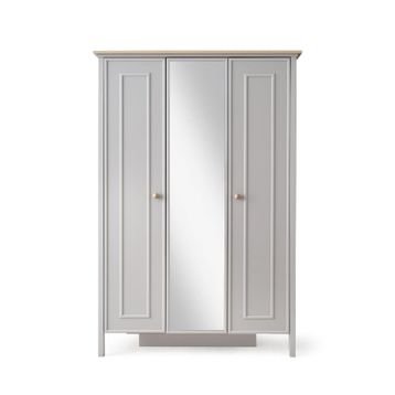Erezoğulları Yakamoz Sis Gri 3 Kapaklı 133x56x201 CM Gardırop