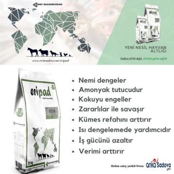 Eripad 25 kg Hayvan Altlığı